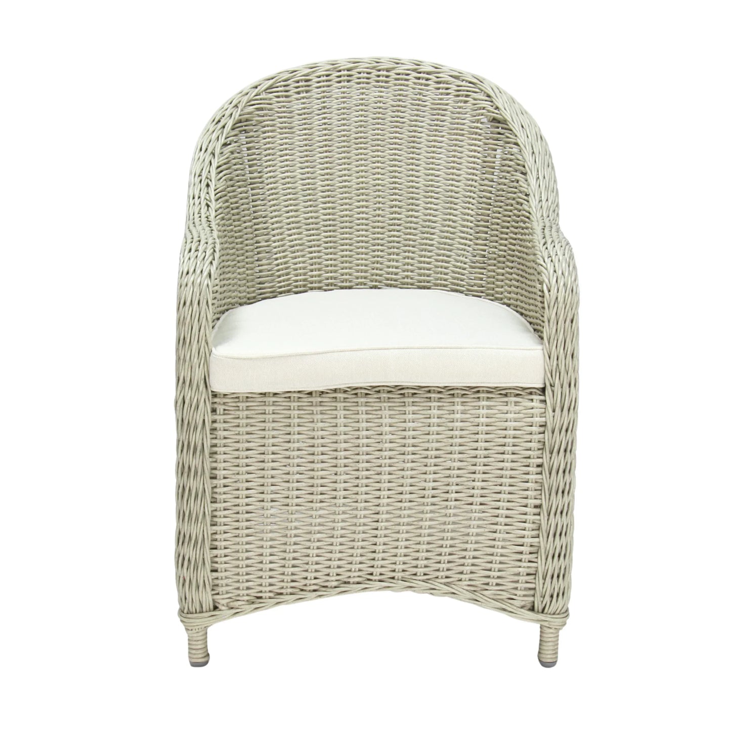 MALAWI | Poly Rattan Wicker Outdoor Dining Chair | Whitewashed Light Grey - PL18010-DC-WG-1 - Direct Factory Furniture Australia