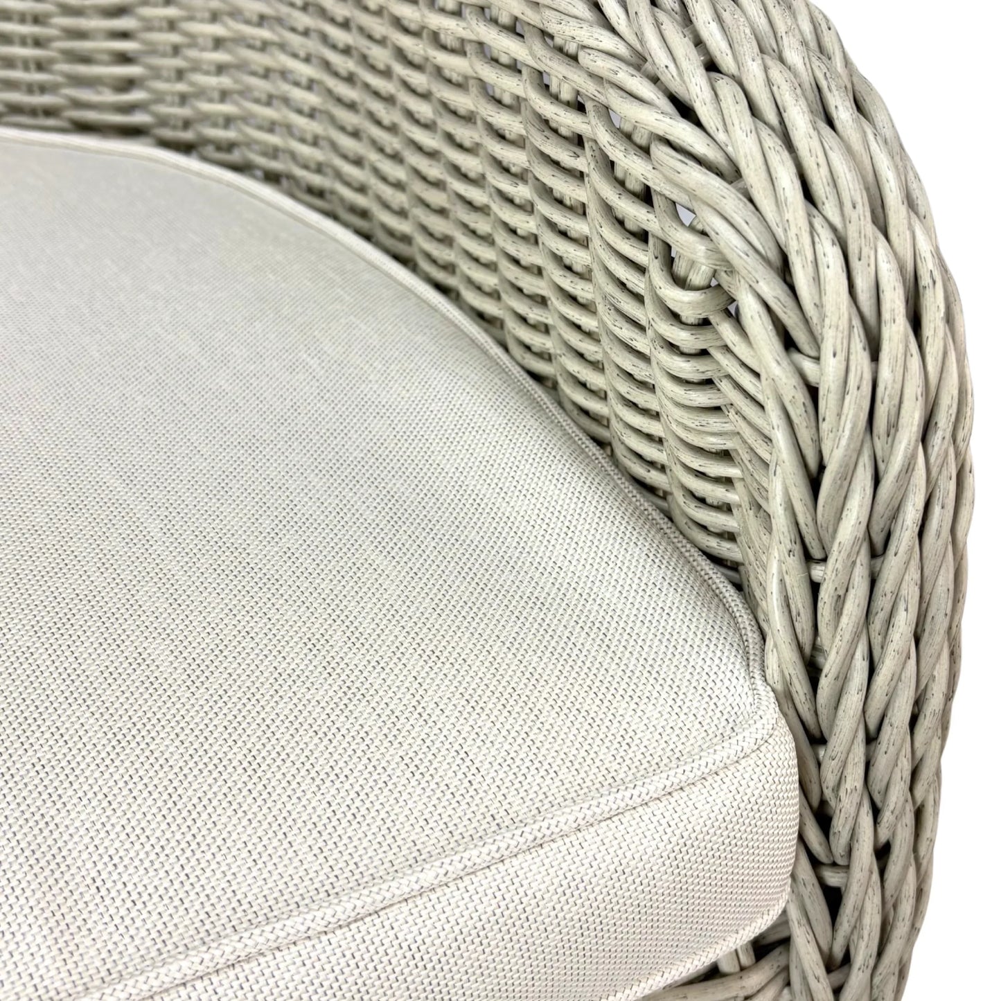 MALAWI | Poly Rattan Wicker Outdoor Dining Chair | Whitewashed Light Grey - PL18010-DC-WG-1 - Direct Factory Furniture Australia