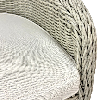 MALAWI | Poly Rattan Wicker Outdoor Dining Chair | Whitewashed Light Grey - PL18010-DC-WG-1 - Direct Factory Furniture Australia