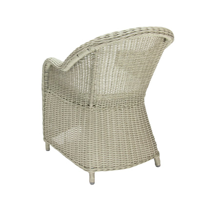 MALAWI | Poly Rattan Wicker Outdoor Dining Chair | Whitewashed Light Grey - PL18010-DC-WG-1 - Direct Factory Furniture Australia