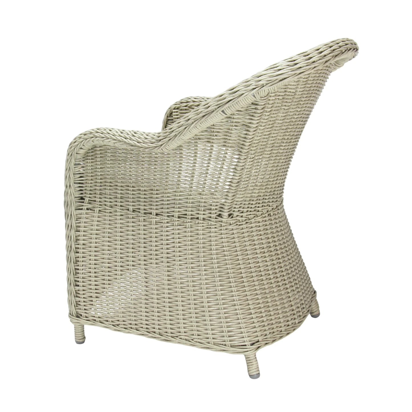 MALAWI | Poly Rattan Wicker Outdoor Dining Chair | Whitewashed Light Grey - PL18010-DC-WG-1 - Direct Factory Furniture Australia