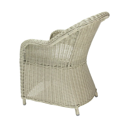 MALAWI | Poly Rattan Wicker Outdoor Dining Chair | Whitewashed Light Grey - PL18010-DC-WG-1 - Direct Factory Furniture Australia