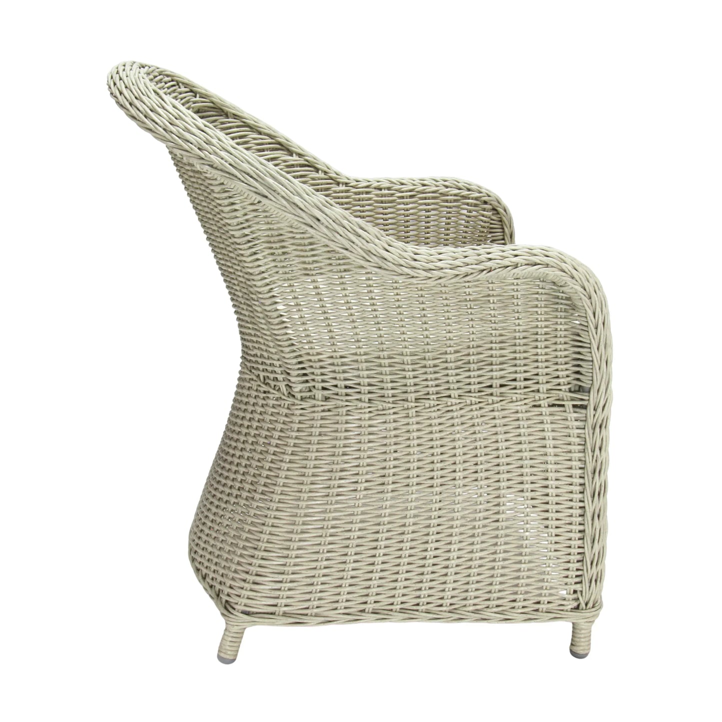 MALAWI | Poly Rattan Wicker Outdoor Dining Chair | Whitewashed Light Grey - PL18010-DC-WG-1 - Direct Factory Furniture Australia