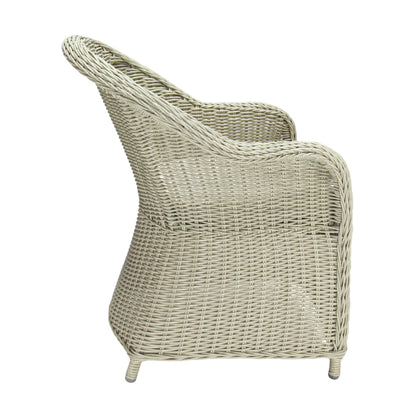 MALAWI | Poly Rattan Wicker Outdoor Dining Chair | Whitewashed Light Grey - PL18010-DC-WG-1 - Direct Factory Furniture Australia