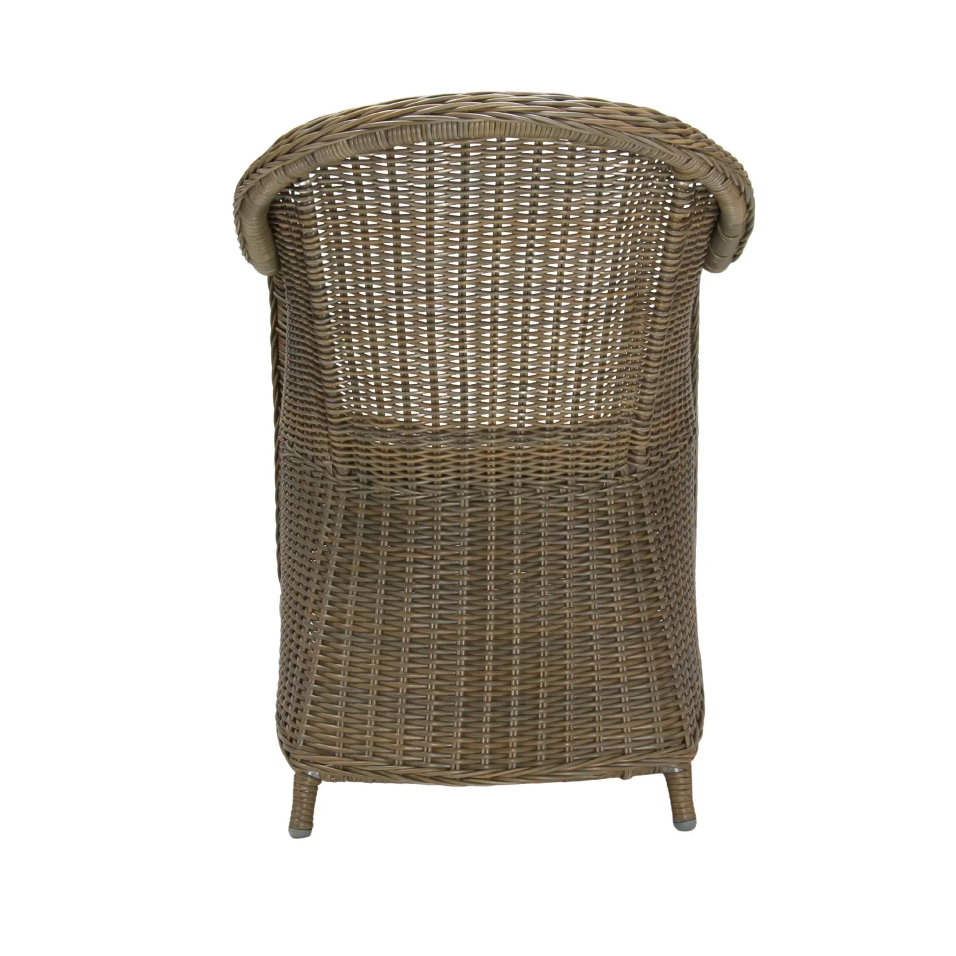 MALAWI | Poly Rattan Wicker Outdoor Dining Chair | Brown Grey - PL18010-DC-NAT-2 - Direct Factory Furniture Australia