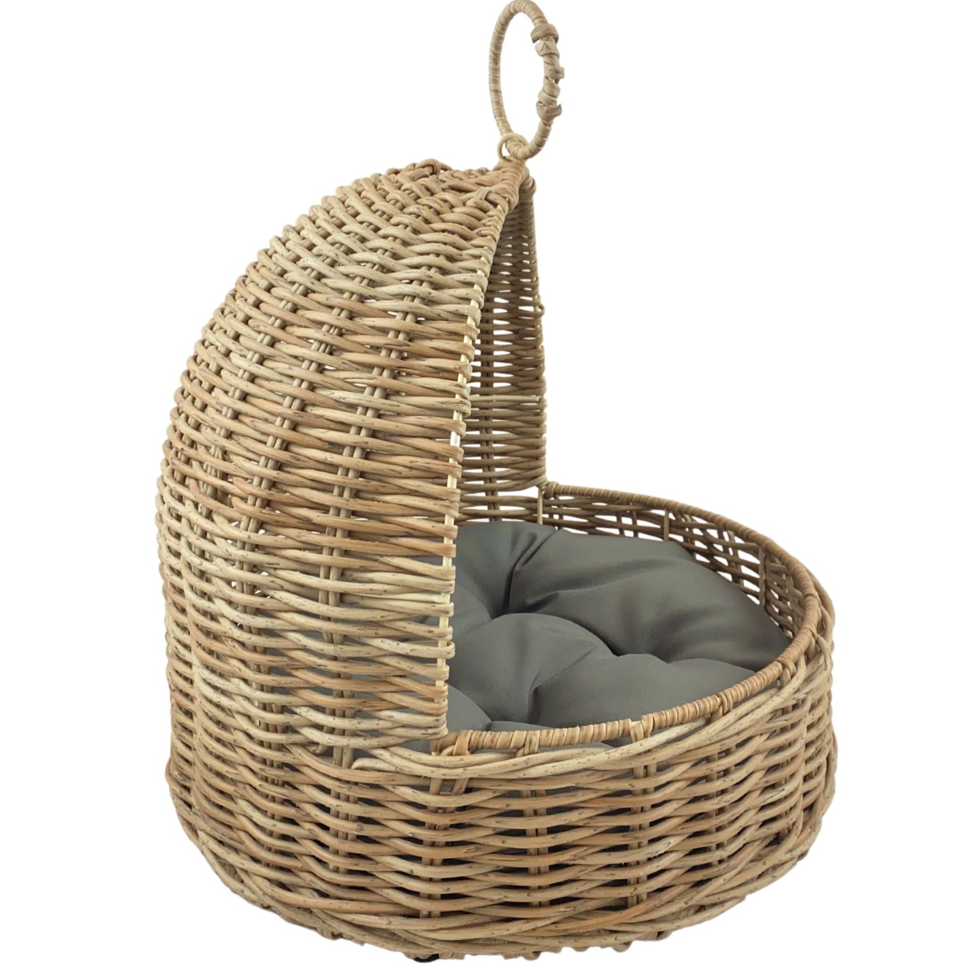 MAIA Pet Basket Bed for Small Cat & Dog- Brown - Direct Factory Furniture Australia