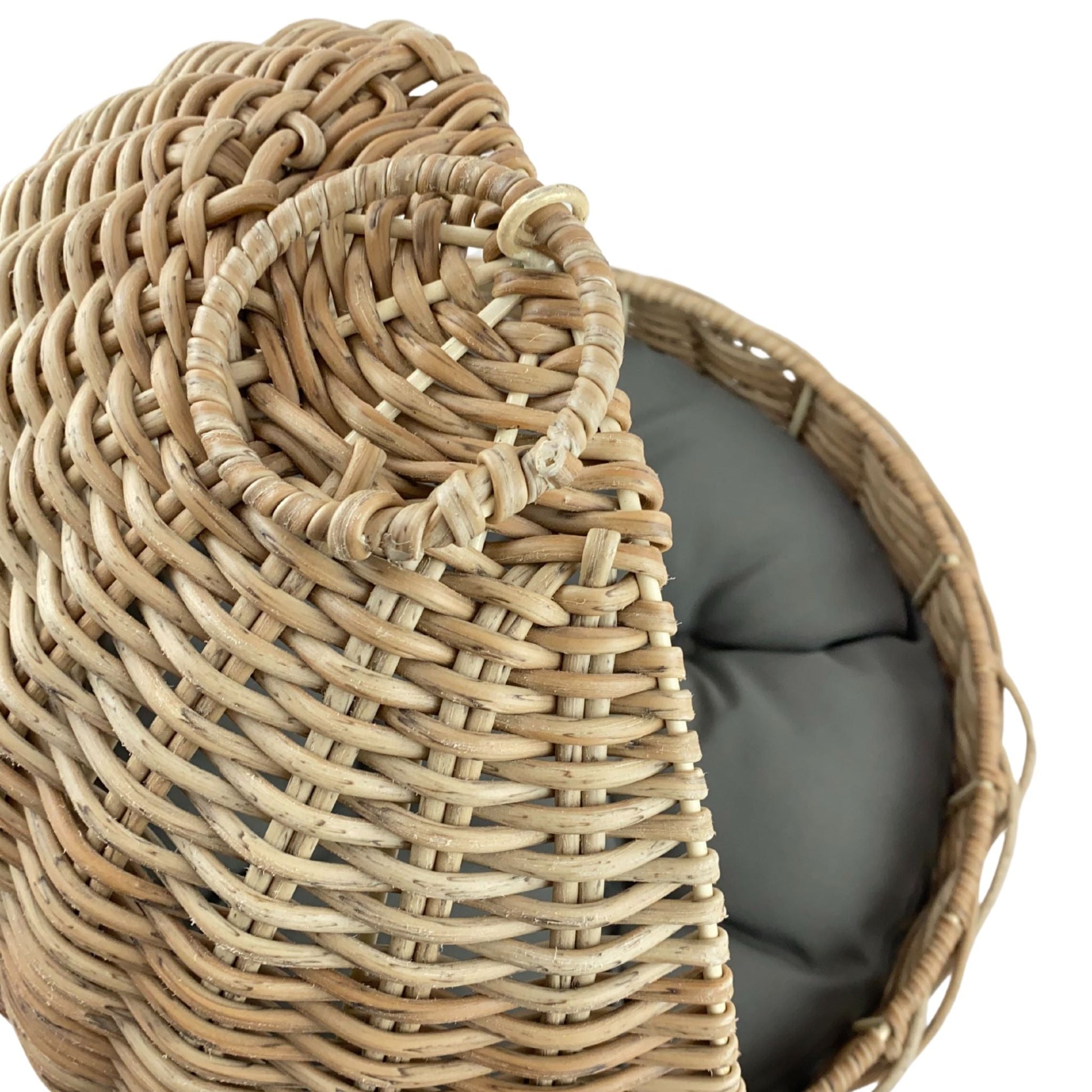 MAIA Pet Basket Bed for Small Cat & Dog- Brown - Direct Factory Furniture Australia