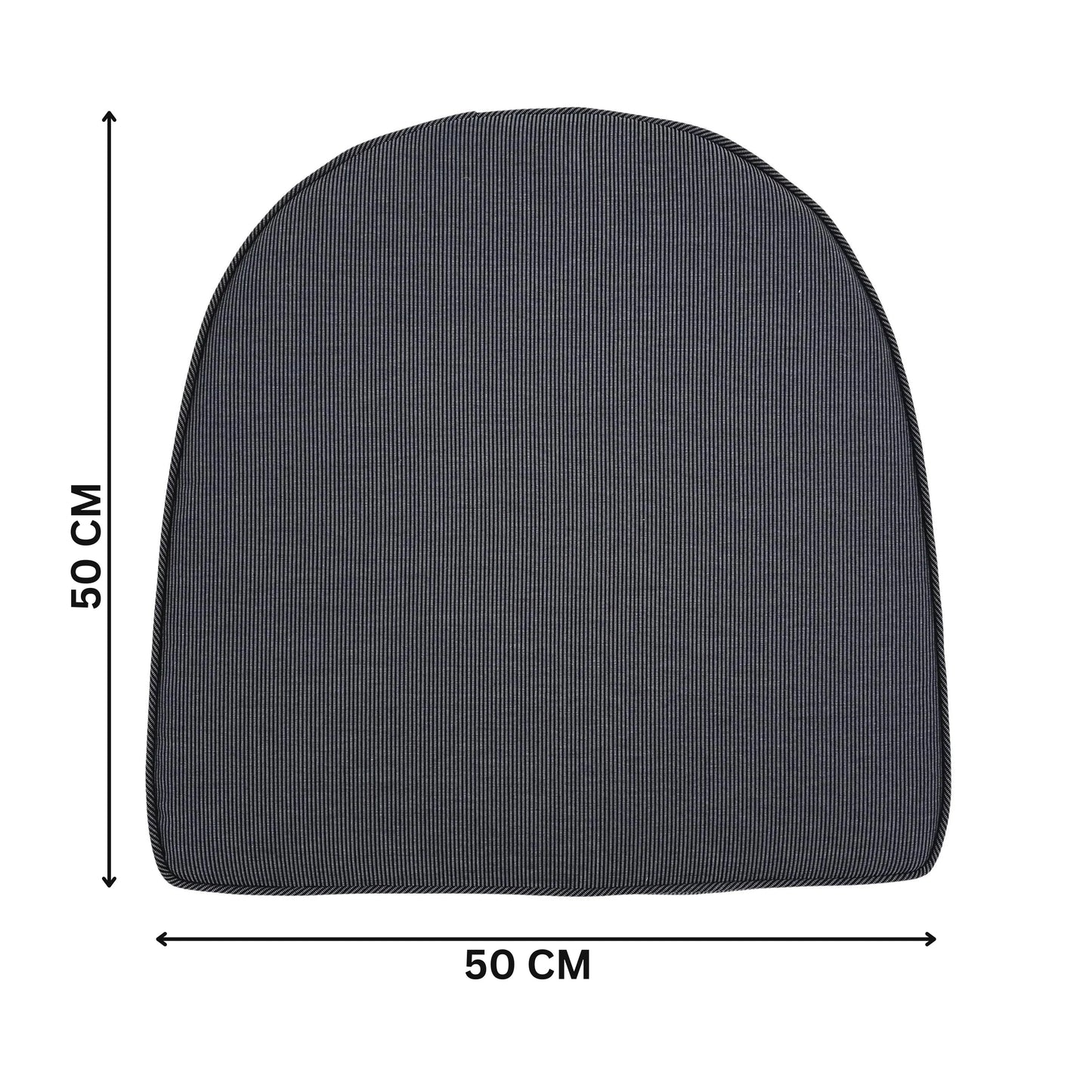 SORRENTO | Outdoor Dining Chair Replacement Cushion | Charcoal Colour | 50cmx50cm