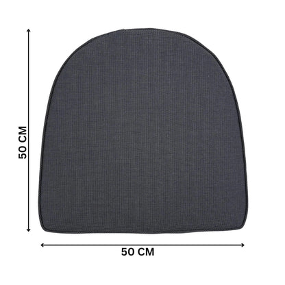 SORRENTO | Outdoor Dining Chair Replacement Cushion | Charcoal Colour | 50cmx50cm