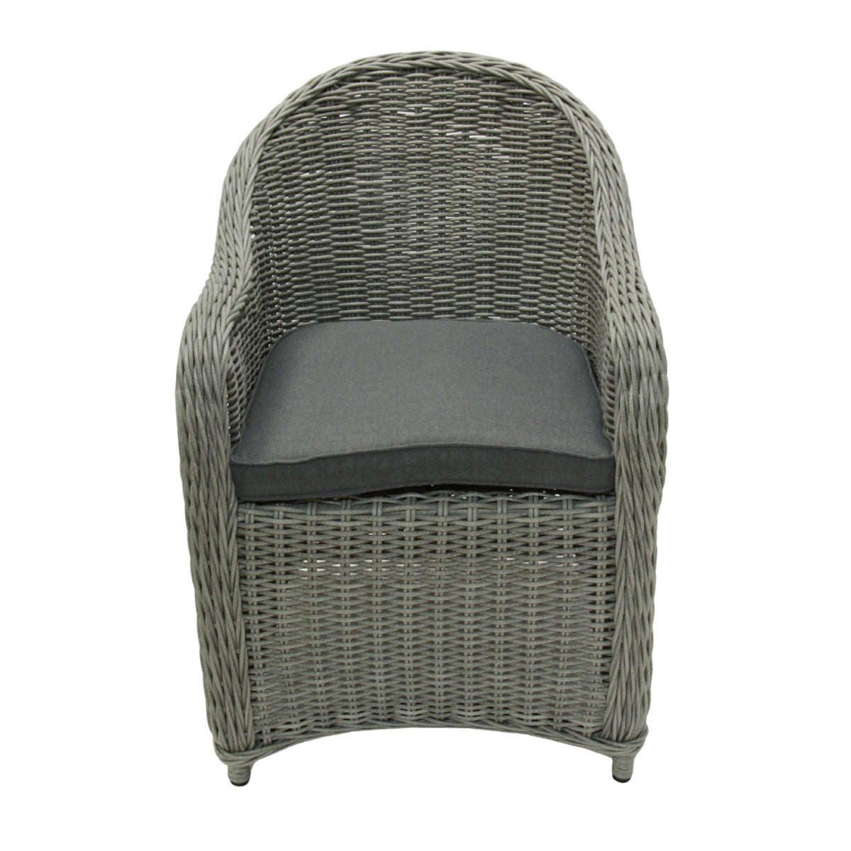 NOOSA | Poly Rattan Wicker Outdoor Dining Chair | Stone Grey