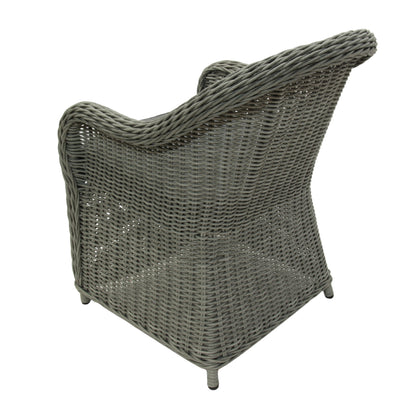 NOOSA | Poly Rattan Wicker Outdoor Dining Chair | Stone Grey