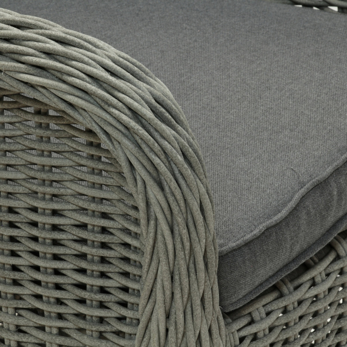 NOOSA | Poly Rattan Wicker Outdoor Dining Chair | Stone Grey