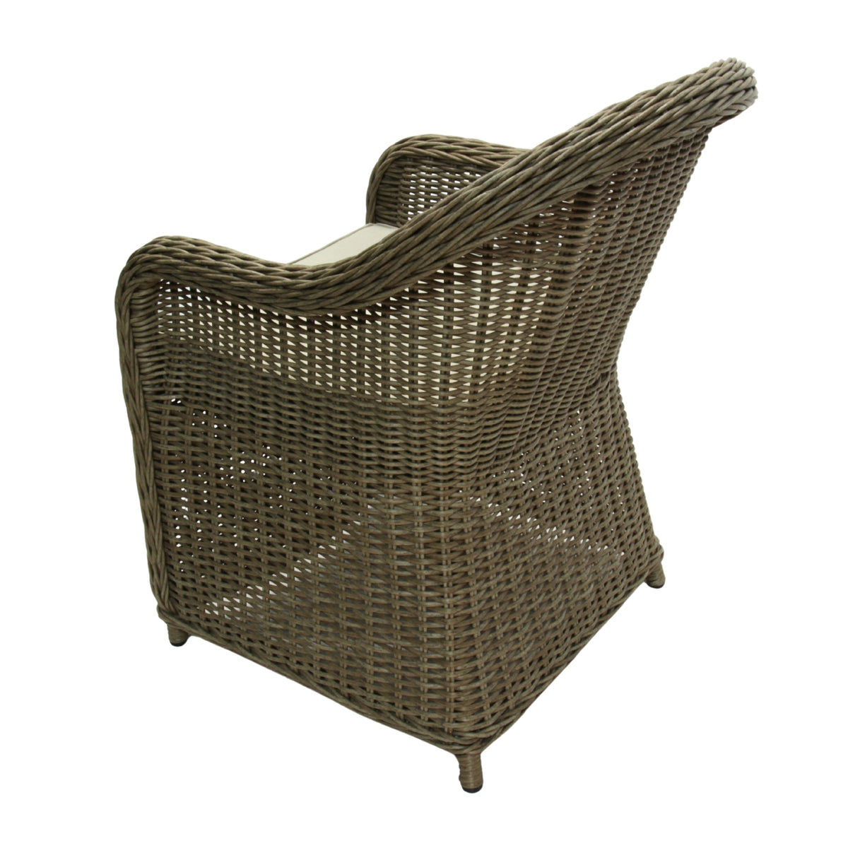 NOOSA | Poly Rattan Wicker Outdoor Dining Chair | Walnut