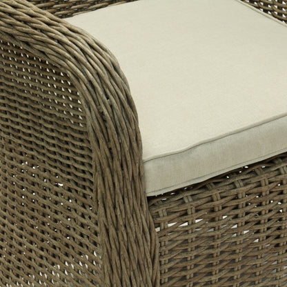 NOOSA | Poly Rattan Wicker Outdoor Dining Chair | Walnut
