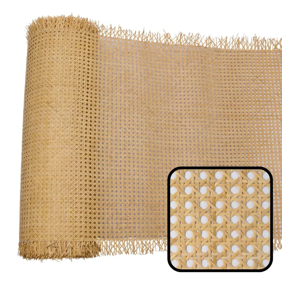 NATURAL Rattan Cane Webbing Mesh | HEX Circle | 7mm | NATURAL BROWN ...