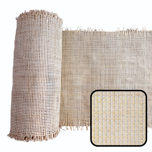 Natural-Rattan-Cane-Webbing-Mesh-Roll-Panel-Furniture-Chair-Repair-Open-Weave-Square-Radio-Melbourne-Australia-Bleached-White-8
