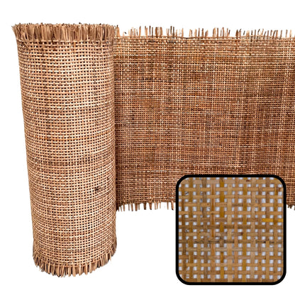 Natural-Rattan-Cane-Webbing-Mesh-Roll-Panel-Furniture-Chair-Repair-Open-Weave-Square-Radio-Melbourne-Australia-Dark-Brown-5