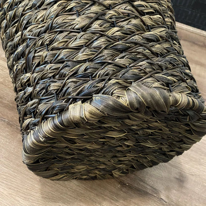 OSLO Poly Rattan Wicker Large Basket - Chestnut Brown - Direct Factory Furniture Australia