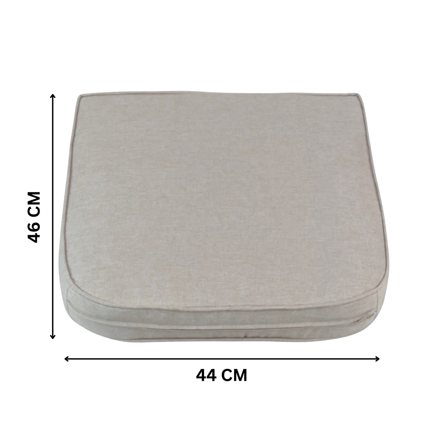 CALOR | Outdoor Dining Chair Seat Cushion | Light Grey | 44cmx46cm