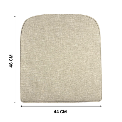 CALOR | Outdoor Dining Chair Seat Cushion | Oatmeal Beige| 44cmx48cm