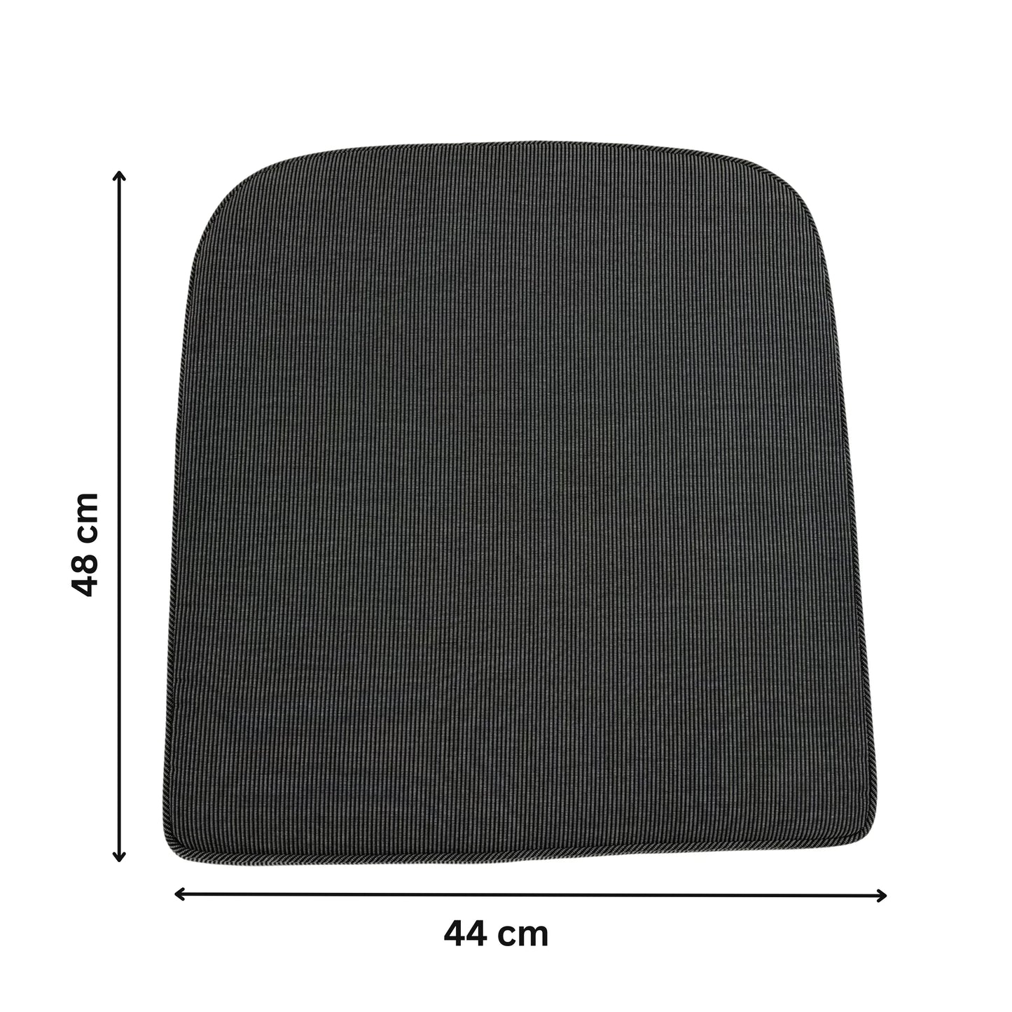 CALOR | Outdoor Dining Chair Seat Cushion | Dark Grey | 44cmx48cm