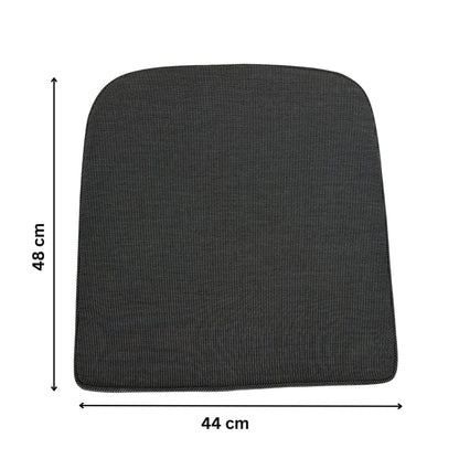 CALOR | Outdoor Dining Chair Seat Cushion | Dark Grey | 44cmx48cm