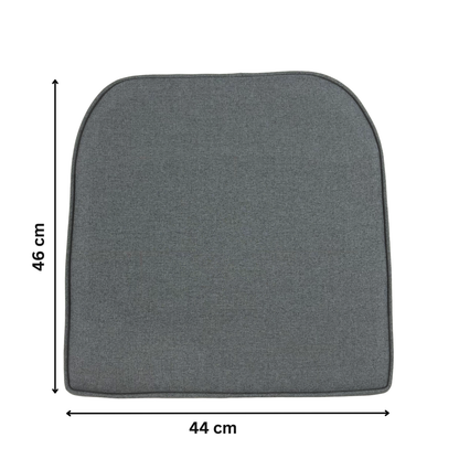 CALOR | Outdoor Dining Chair Seat Cushion | Grey | 44cmx46cm