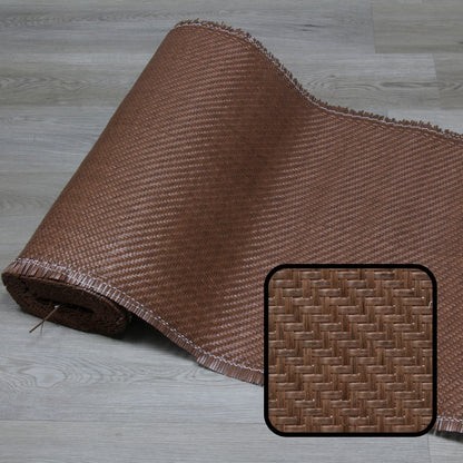 PLASTIC Rattan Cane Webbing | HERRINGBONE | CHESTNUT BROWN
