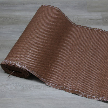 PLASTIC Rattan Cane Webbing | HERRINGBONE | CHESTNUT BROWN