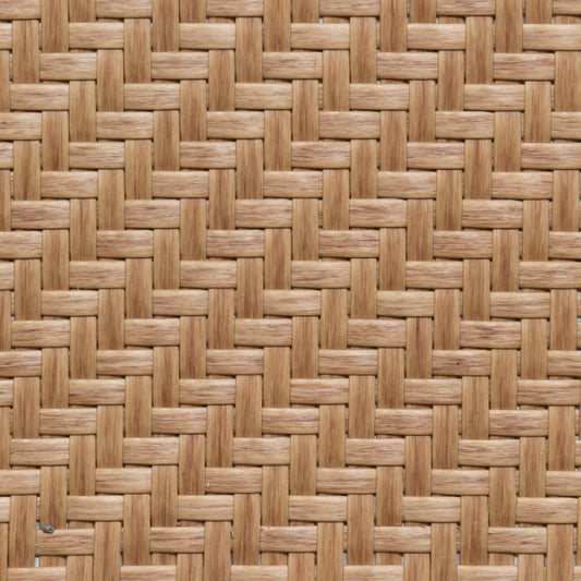 PLASTIC Rattan Cane Webbing | HERRINGBONE | WHEAT BROWN