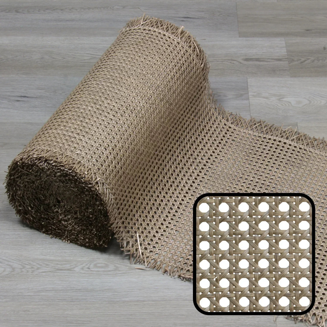 PLASTIC Rattan Cane Webbing | HEX Circle | ASH BROWN – Direct Factory ...