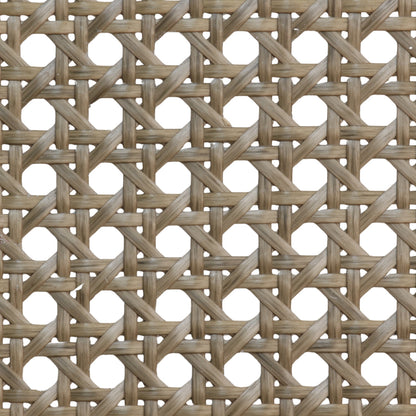 PLASTIC Rattan Cane Webbing | HEX Circle | ASH BROWN