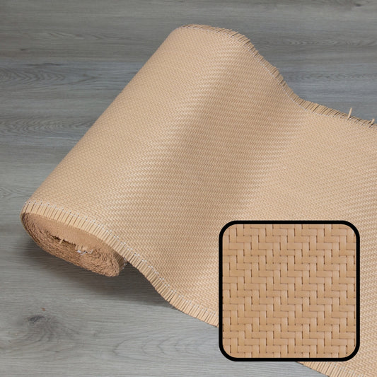 Plastic-Synthetic-Faux-PE-Rattan-Cane-Webbing-Mesh-Roll-Panel-Furniture-Chair-Repair-Closed-Weave-Herringbone-Melbourne-Australia-Beige-1