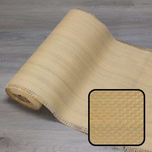 Plastic-Synthetic-Faux-PE-Rattan-Cane-Webbing-Mesh-Roll-Panel-Furniture-Chair-Repair-Closed-Weave-Plain-Melbourne-Australia-Natural-Light-Brown-1