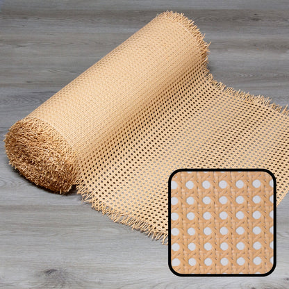 PLASTIC Rattan Cane Webbing HEX Circle BEIGE – Direct Factory