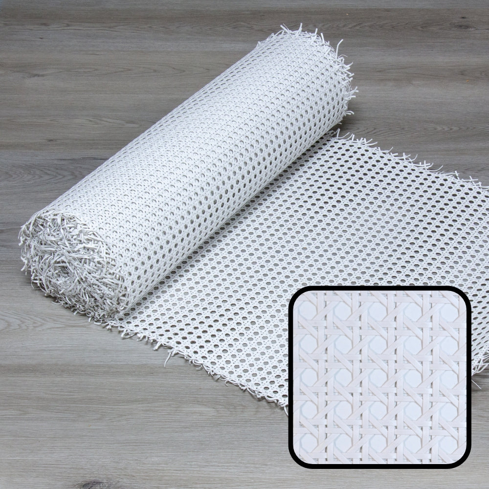 Plastic-Synthetic-Faux-PE-Rattan-Cane-Webbing-Mesh-Roll-Panel-Furniture-Chair-Repair-Open-Weave-Circle-Hexagonal-Melbourne-Australia-White-Grey-7