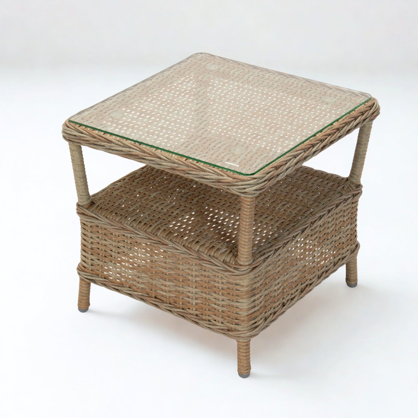 ROSA | 2 Seater Poly Rattan Wicker Outdoor Lounge Set | Natural