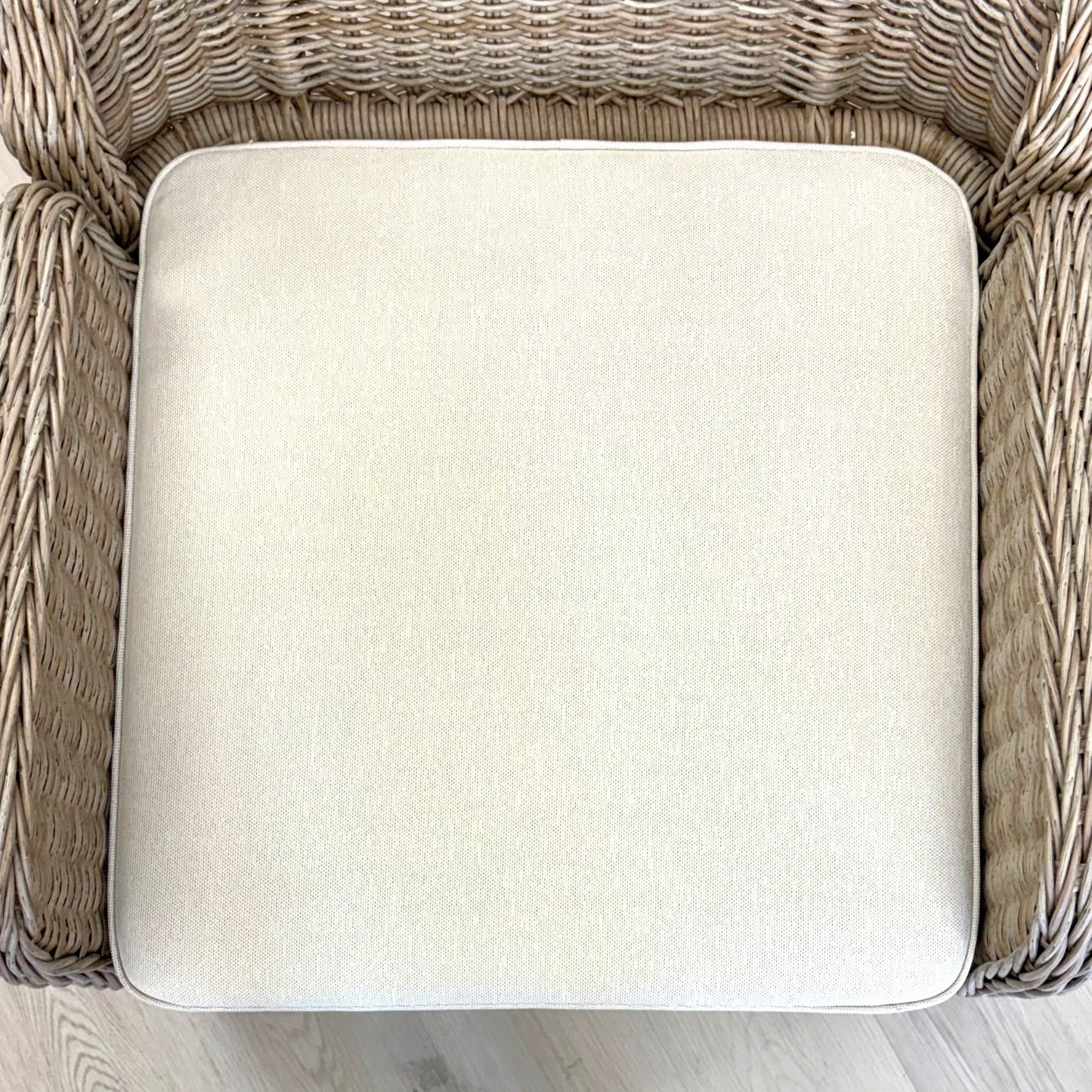 ROSA | Outdoor Dining Chair Replacement Cushion | Cream Beige Colour | 55cmx57cm
