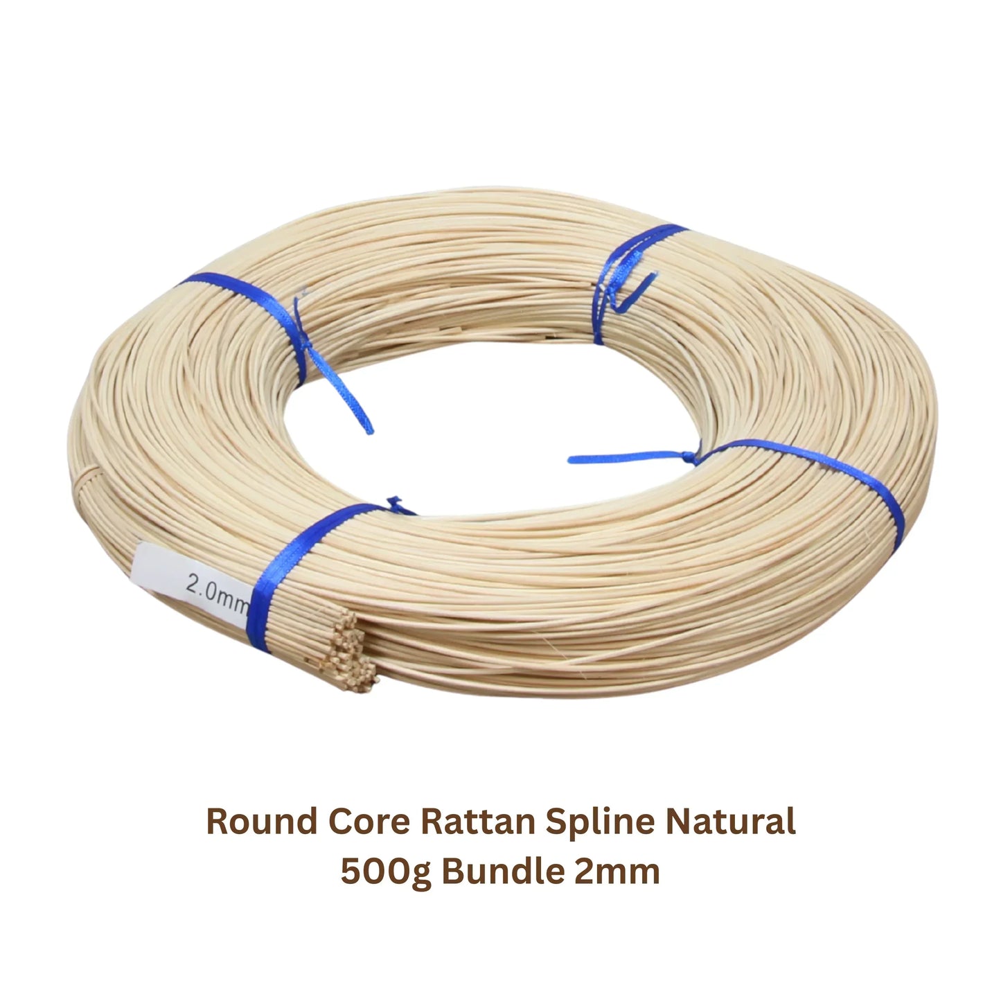 Natural Rattan Cane Round Core Wicker Pith Spline for Furniture Repair - HL-RS-2N-BUNDLE - Direct Factory Furniture Australia