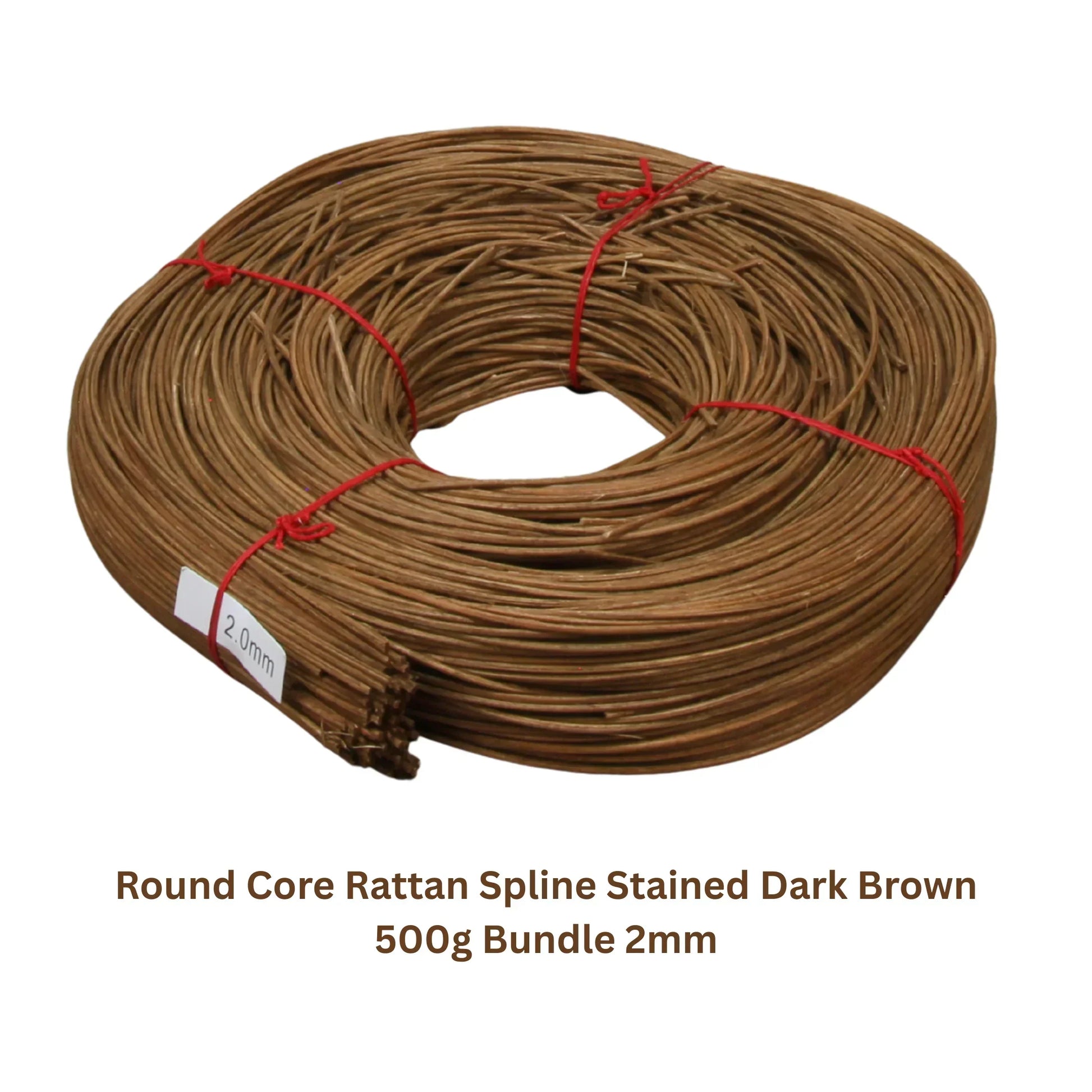 Natural Rattan Cane Round Core Wicker Pith Spline for Furniture Repair - HL-RS-2B-BUNDLE - Direct Factory Furniture Australia