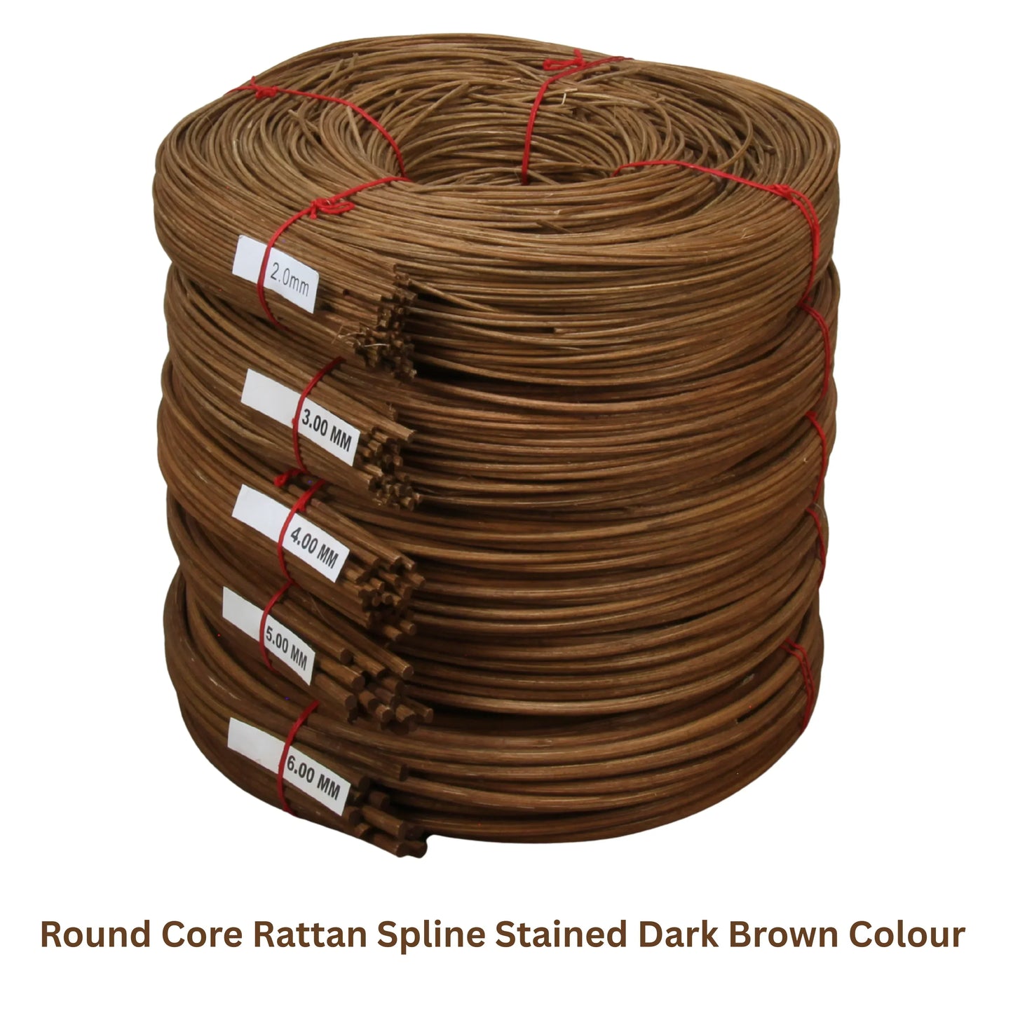 Natural Rattan Cane Round Core Wicker Pith Spline for Furniture Repair - HL-RS-ROUND033 - Direct Factory Furniture Australia