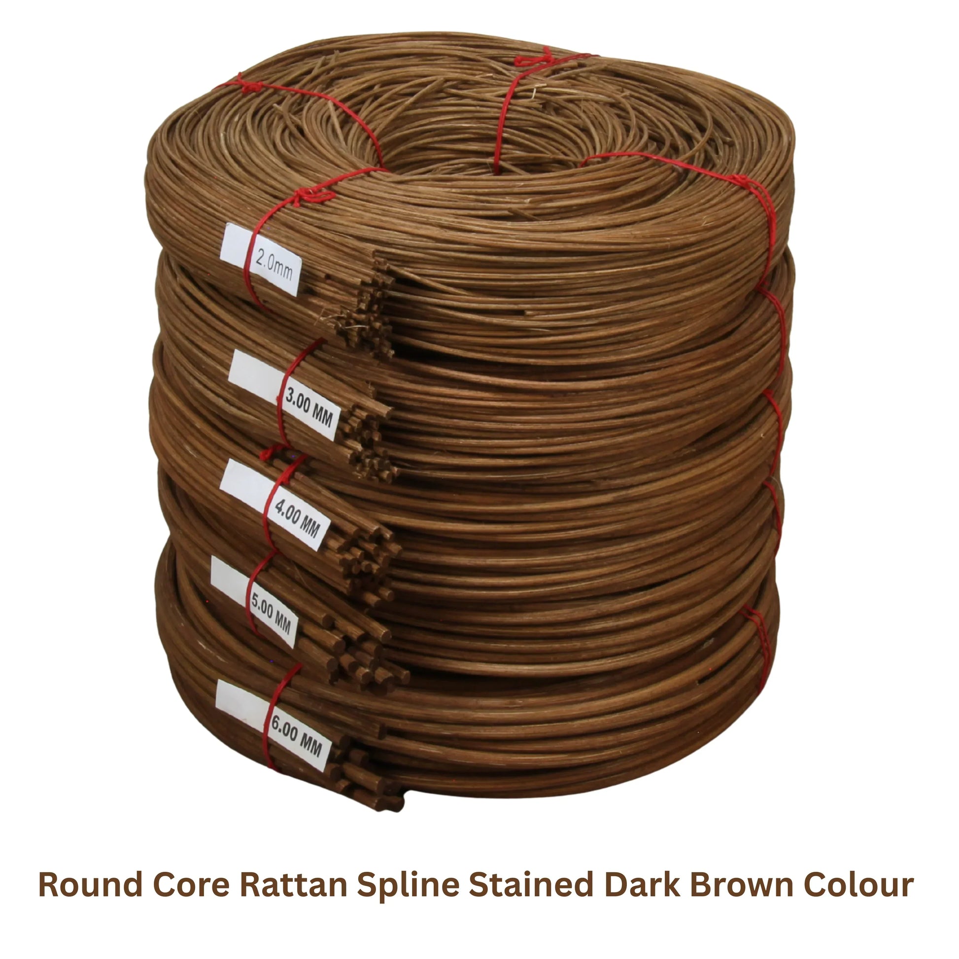 Natural Rattan Cane Round Core Wicker Pith Spline for Furniture Repair - HL-RS-ROUND033 - Direct Factory Furniture Australia