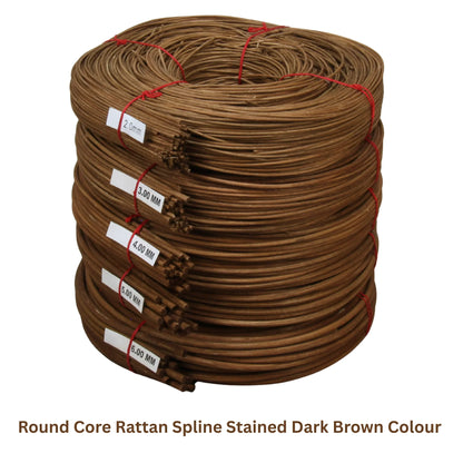 Natural Rattan Cane Round Core Wicker Pith Spline for Furniture Repair - HL-RS-ROUND033 - Direct Factory Furniture Australia