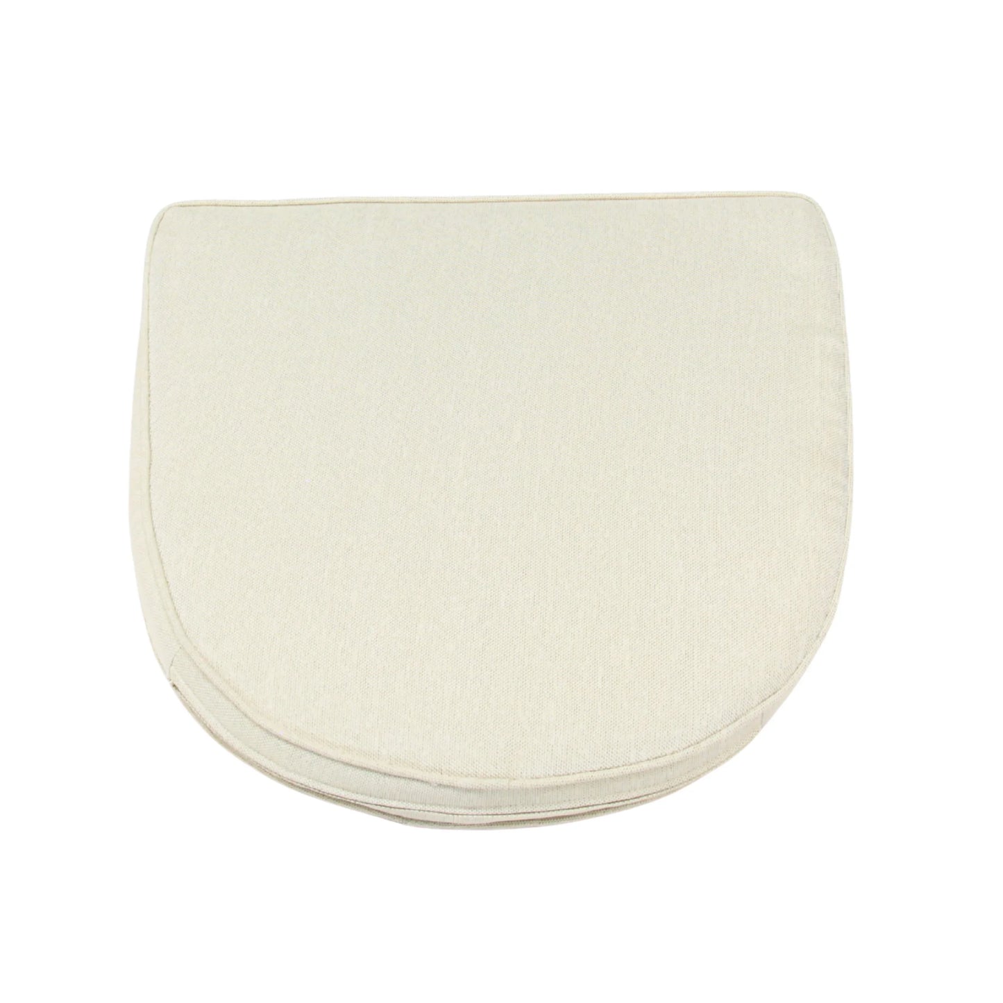 Cream outdoor chair cushion for rattan wicker furniture, durable fabric seat pad