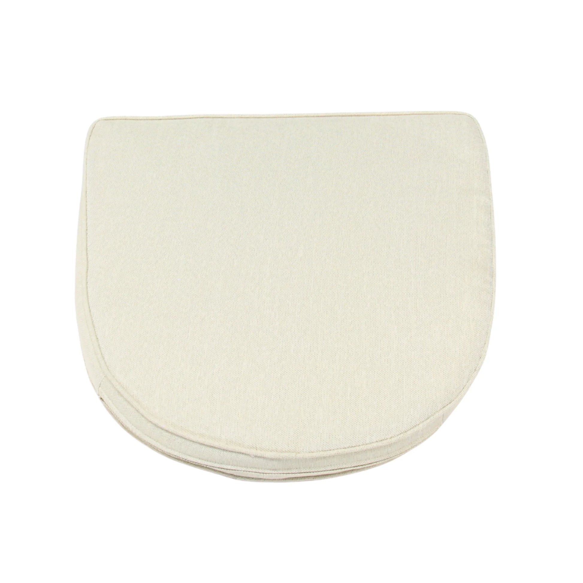 Cream outdoor chair cushion for rattan wicker furniture, durable fabric seat pad