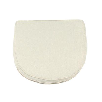 Cream outdoor chair cushion for rattan wicker furniture, durable fabric seat pad