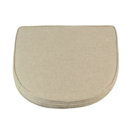 Beige saddle pad dining chair cushions