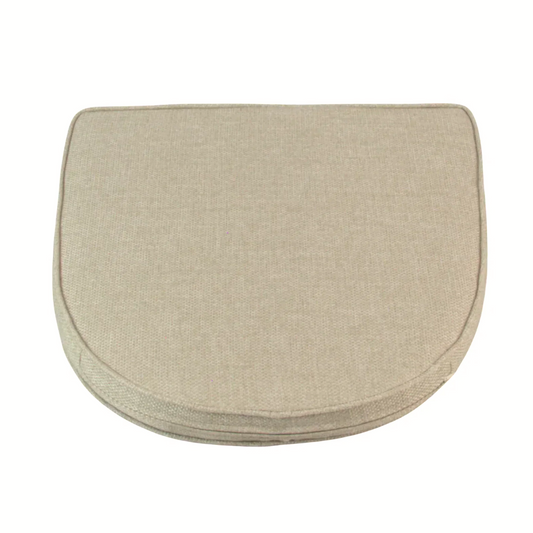 Beige saddle pad dining chair cushions