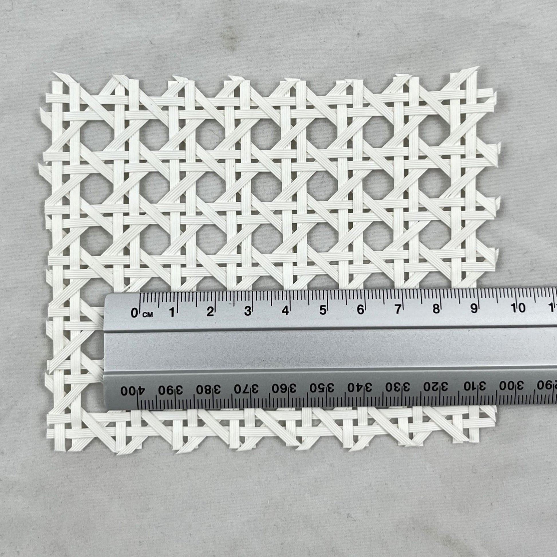 Plastic Rattan Webbing Mesh-Open Weave Hexagonal Pattern-Light