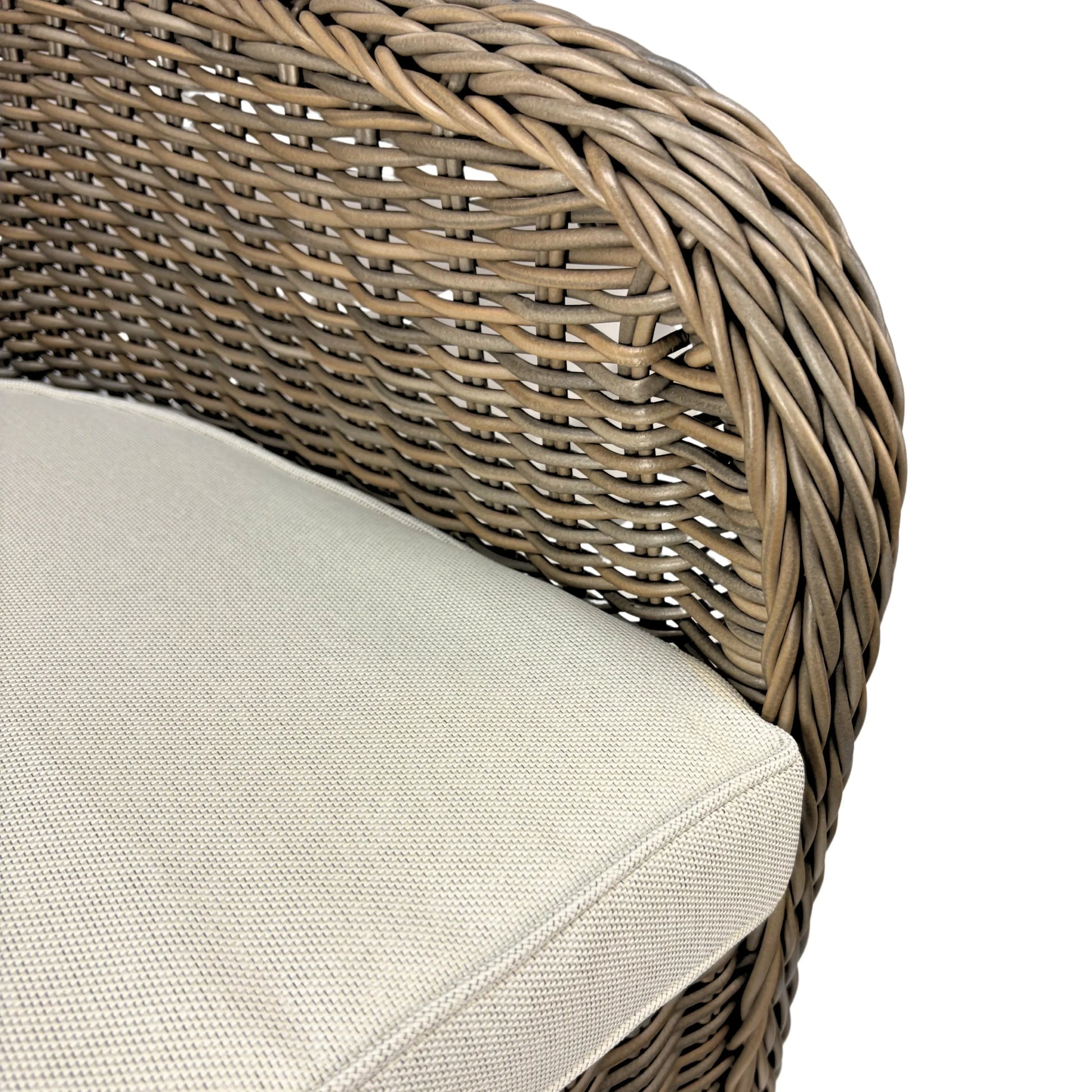 MALAWI | Poly Rattan Wicker Outdoor Dining Chair | Brown Grey - PL18010-DC-NAT-2 - Direct Factory Furniture Australia
